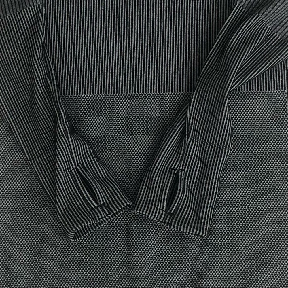 Athleta Striped Multi Pattern Turtle Neck Active … - image 6